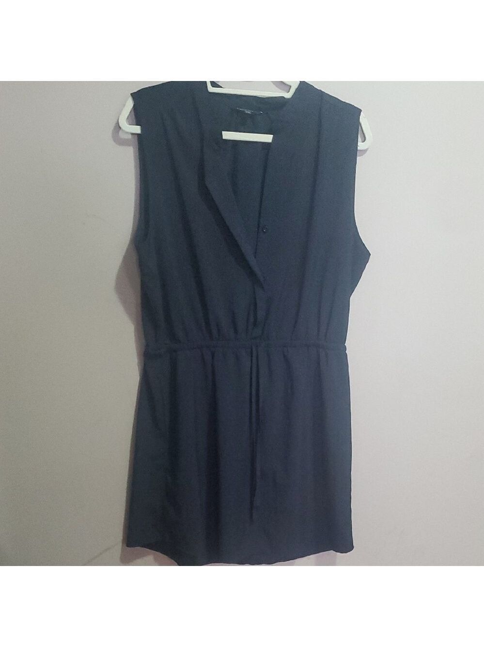George Black Sleeveless Romper Size L